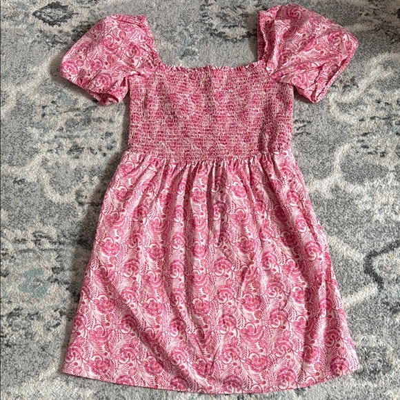 J.Crew Puff-sleeve smocked mini dress in dandelion swirl - Picture 1 of 11
